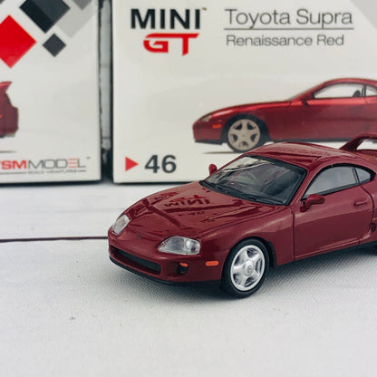 MINI GT 1/64 Toyota Supra (JZA80) Renaissance Red RHD MGT00046-R