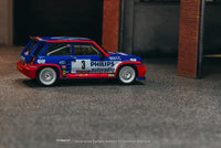 TARMAC WORKS HOBBY64 1/64 Renault 5 MAXI Turbo Tour de Corse - Rallye de France 1985 Winner Jean Ragnotti / Pierre Thimonier T64-TL061-85TDC03