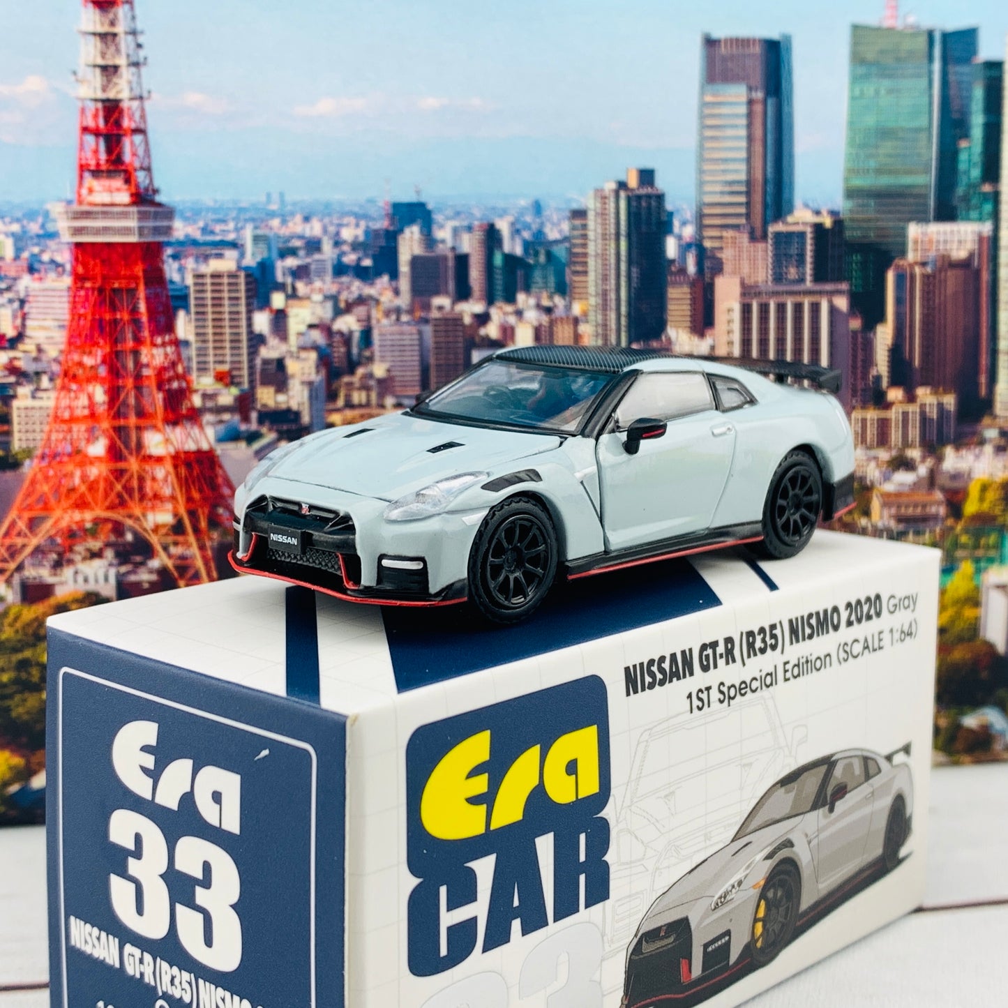 ERA CAR 33 1/64 Nissan GTR R35 NISMO 2020 Gray 1ST Special Edition NS20GTRRF33