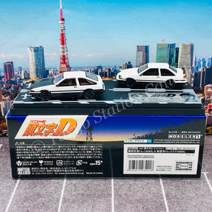 MODELER'S 1/64 Initial D Set Vol.1 Takumi Fujiwara Trueno (AE86) & Shinji Inui Trueno 2 Door (AE86) MD64201
