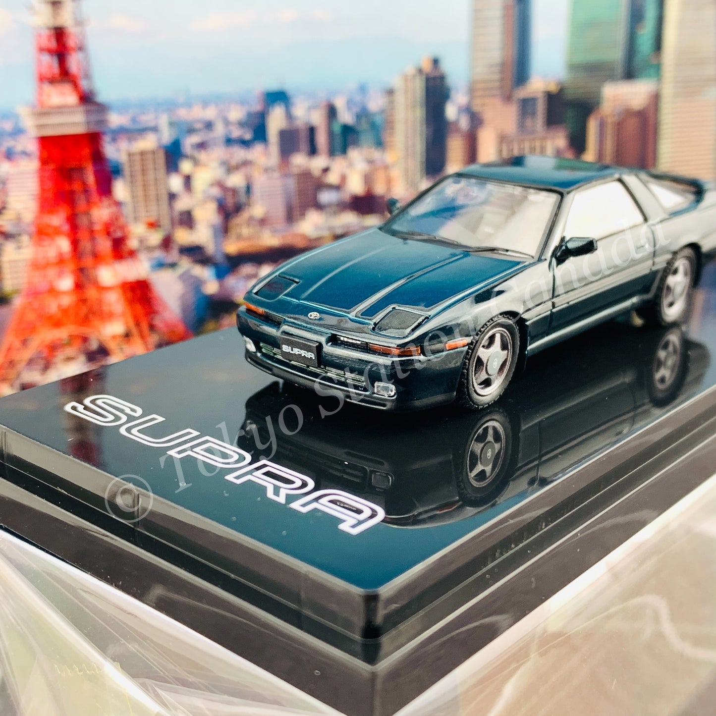 HOBBY JAPAN 1/64 Toyota SUPRA (A70) 2.5GT TWIN TURBO R DARK GREEN MICA HJ641026RGR
