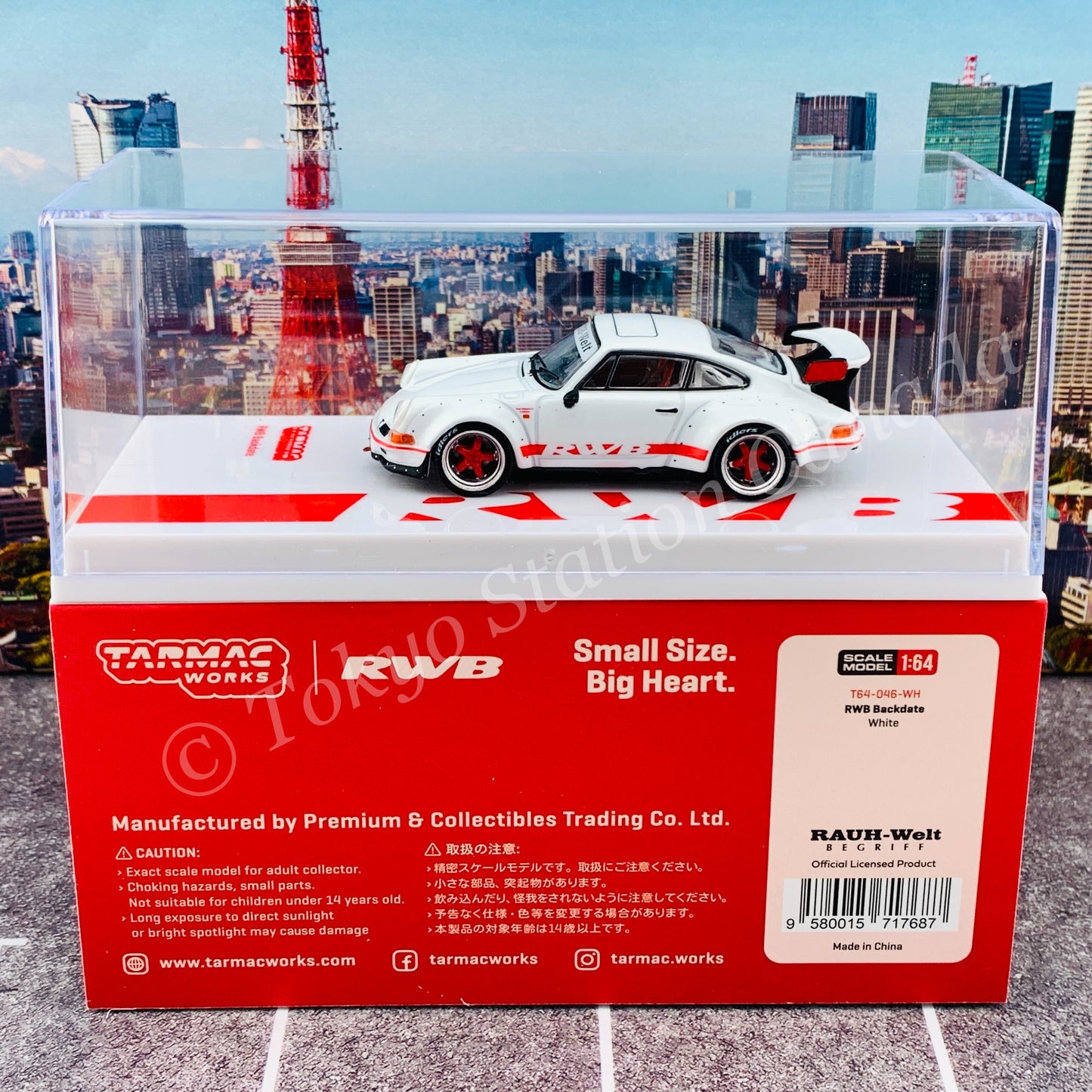 Tarmac Works 1/64 HOBBY64 RWB Backdate White T64-046-WH