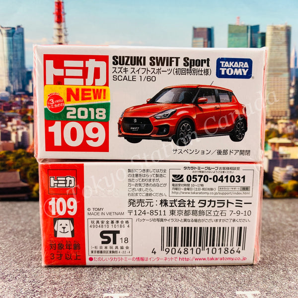 TOMICA 109 SUZUKI SWIFT Sport First Edition 初回特別仕様 4904810101864