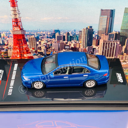 INNO64 1/64 HONDA ACCORD Euro-R (CL7) Artic Blue Pearl W/ Extra Wheels & Extra Water Decals IN64-CL7-BLU