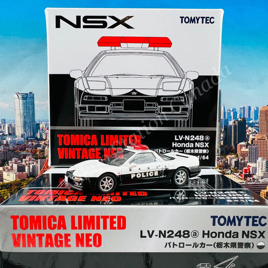 TOMYTEC Tomica Limited Vintage NEO 1/64 Honda NSX Patrol Car LV-N248a