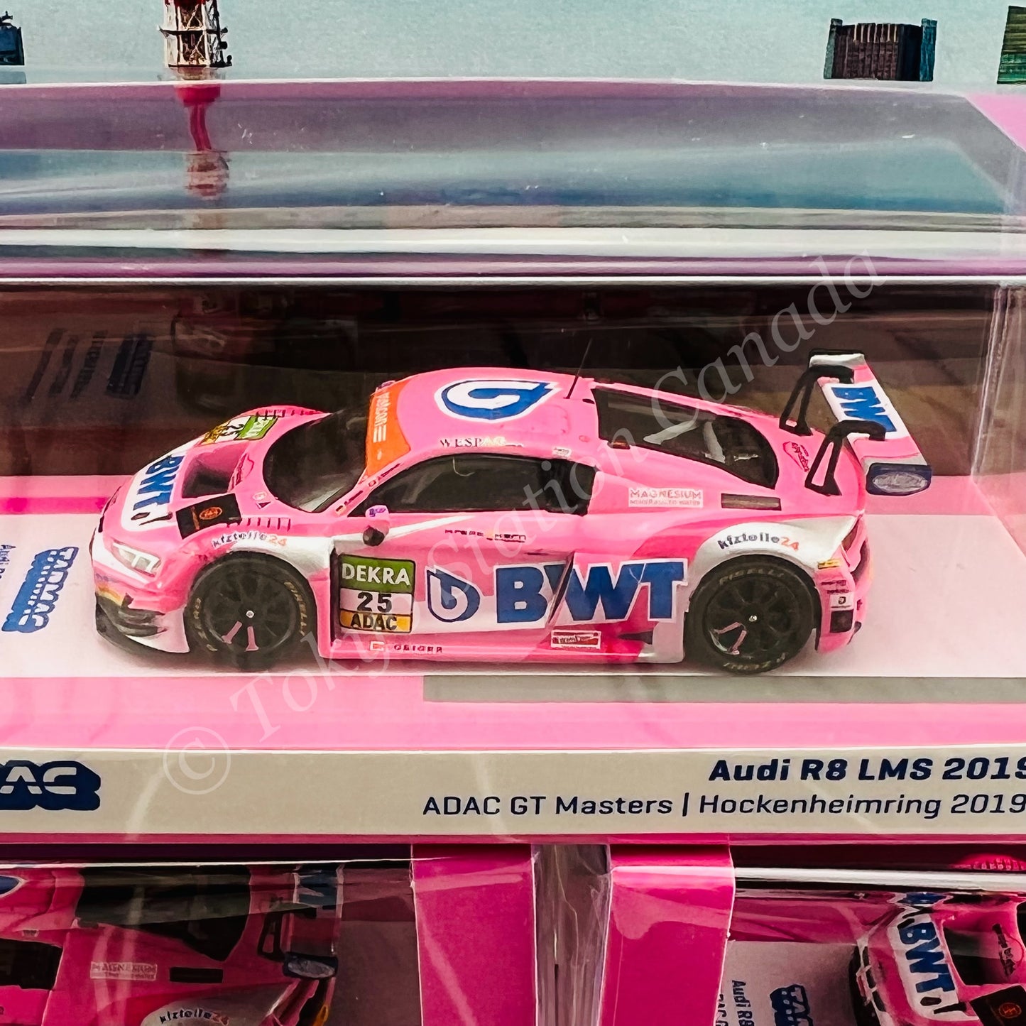 TARMAC WORKS HOBBY64 1/64 Audi R8 LMS 2019 ADAC GT Masters Hockenheimring 2019 Christopher HAASE / Jeffrey SCHMIDT T64-043-19BWT