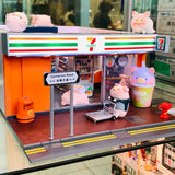 TINY 微影 Lulu Pig Complete Set of 12 plus a FREE 7-Eleven Shop Diorama