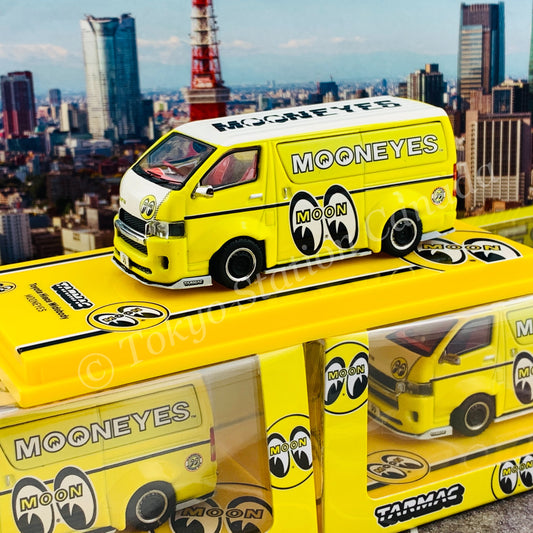 Tarmac Works 1/64 COLLAB64 Toyota Hiace Widebody Mooneyes *** Collaboration with Mooneyes *** T64-038-ME