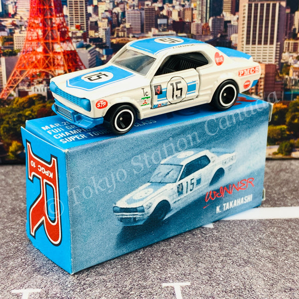 TOMICA x II ADO COMPANY Skyline HT 2000 GT-R (KPGC10) Winner K. TAKAHASHI MADE IN JAPAN