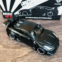 MINI GT LIBERTYWALK LB★WORKS Nissan GTR (R35) Matte Black LHD (USA Exclusive) MGT00031-MJ