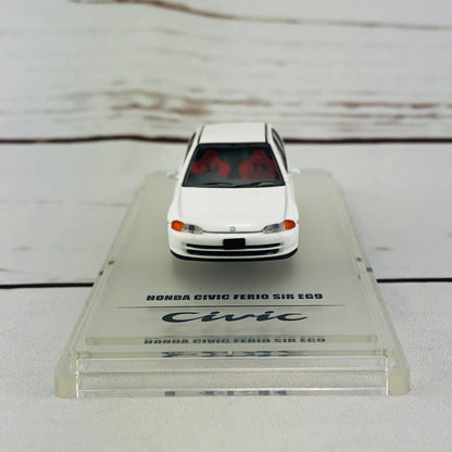 INNO64 HONDA CIVIC FERIO EG9 WHITE with Customizable Stickers and 1 set of wheel IN64-EG9-WHI
