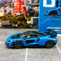 MINI GT x TARMAC WORKS Shmee 150 Collection 1/64 McLaren Senna Cerulean Blue MGT00272-R