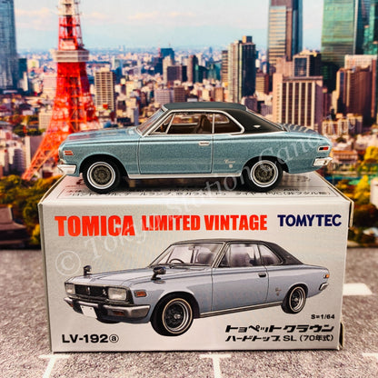 Tomytec Limited Vintage 1/64 Toyopet Crown Hardtop SL 70 Year (Blue / Black) LV-192a