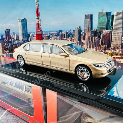 Stance Hunters 1/64 Mercedes Maybach S600 Pullman Champagne Gold