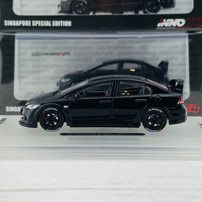 INNO64 1/64 HONDA CIVIC FD2 Mugen RR (Singapore Special Edition) IN64-FD2R-BLSG  **Limited Qty**