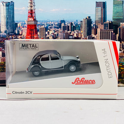 Schuco1/64 Citroen 2CV Grey/Black 452021700