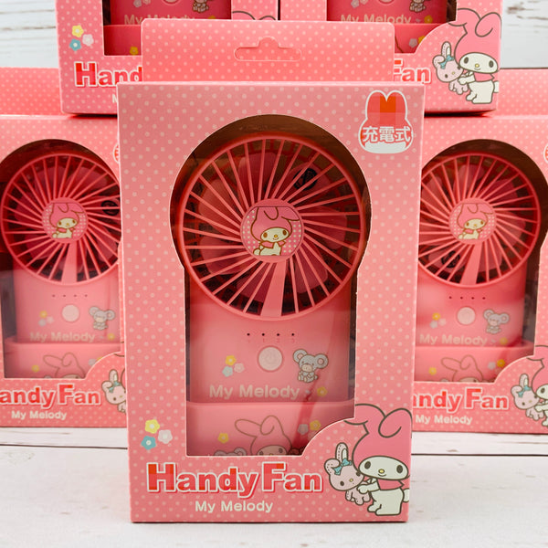 SANRIO My Melody Handy Fan with Stand by SIS Japan HK-HDF-02-M 4573424387362