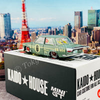 KaidoHouse x MiniGT 1/64 Datsun 510 Pro Street OG Green LHD KHMG001
