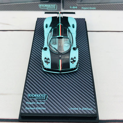 Tarmac Works GLOBAL64 Carbon Edition 1/64 Pagani Zonda Limited to 2064 pcs T64G-006-RSJX