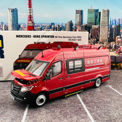 ERA CAR 1/64 51 MERCEDES - BENZ SPRINTER HK FireServices Car (WS) MB21SPR5101