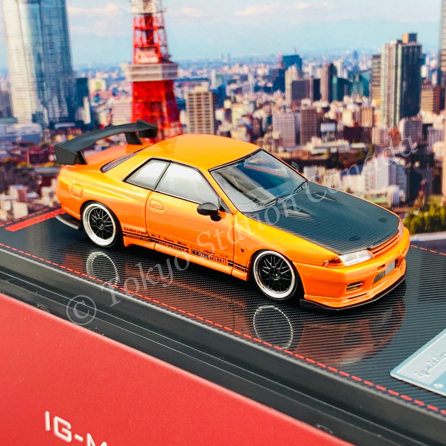 Ignition Model 1/64 TOP SECRET GT-R (VR32) Yellow Orange Metallic IG2397