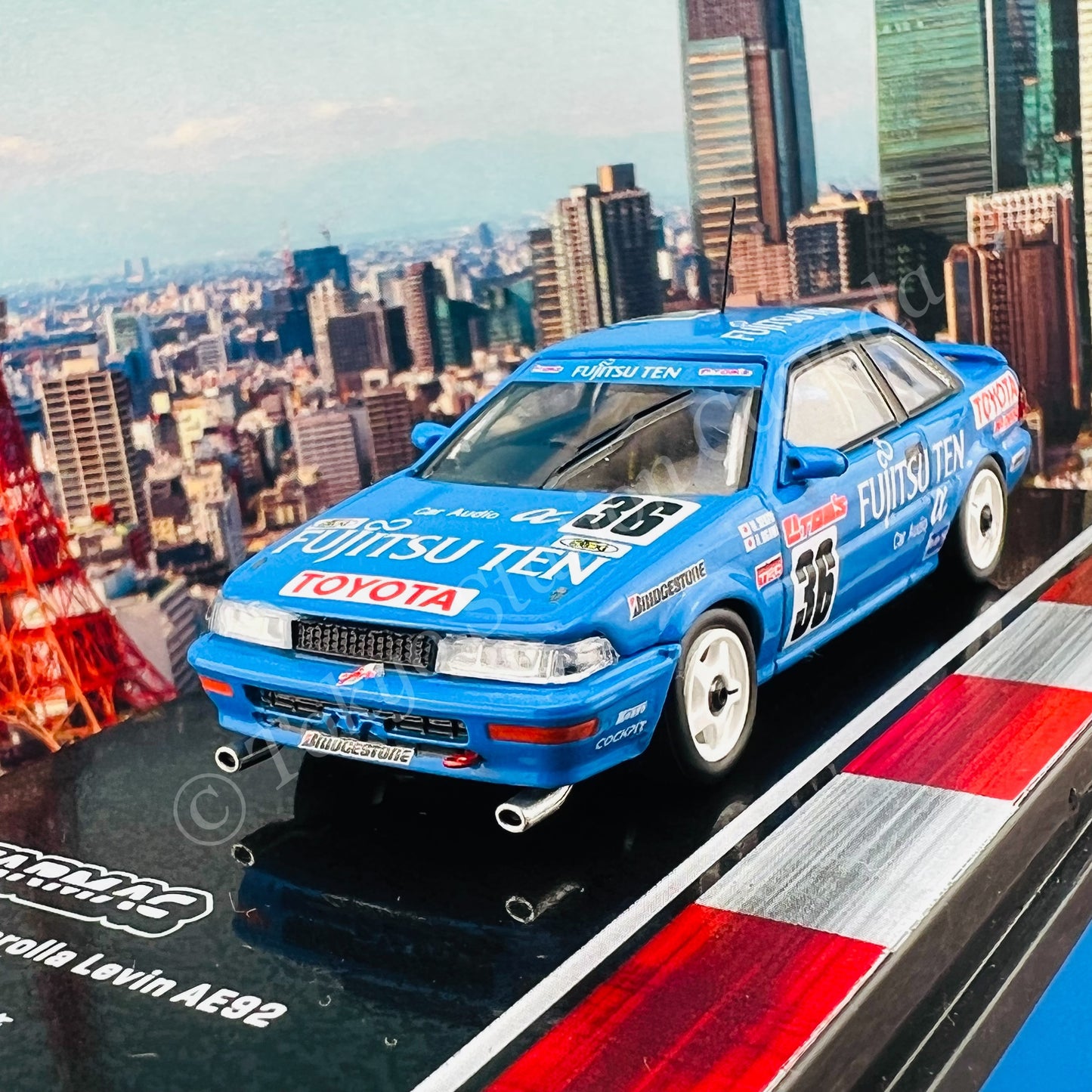 TARMAC WORKS 1/64 HOBBY64 Toyota Corolla Levin AE92 JTC 1991 関谷正徳 / 小河等 * Limited to 1248pcs * T64-036-91JTC36