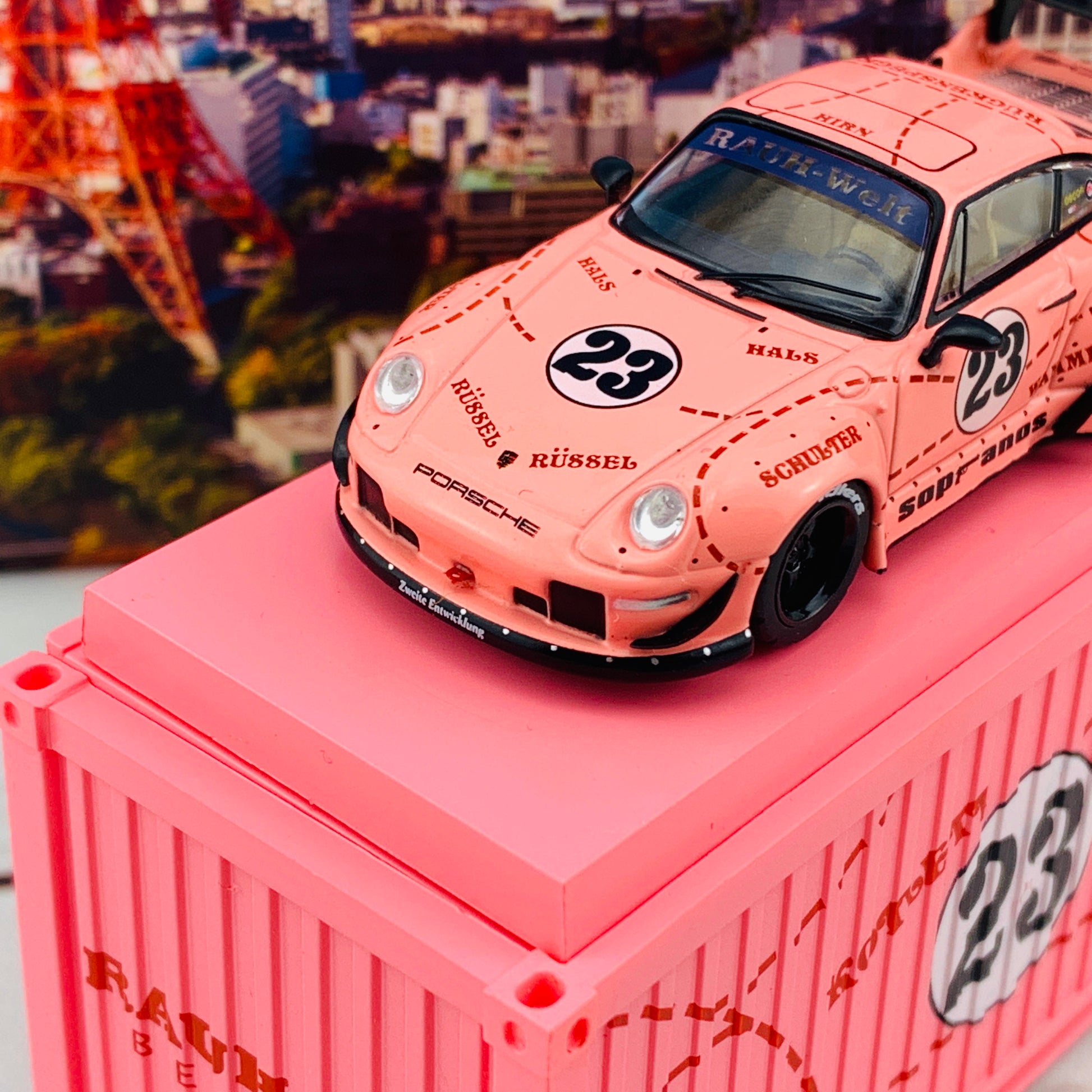 Tarmac Works 1/64 RWB 993 Sopranos *Container included* T64-017-SO