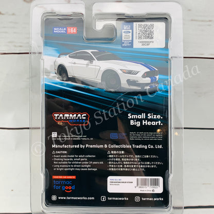 TARMAC WORKS 1/64 Global64 Ford Mustang Shelby GT350R White Metallic T64G-011-WH