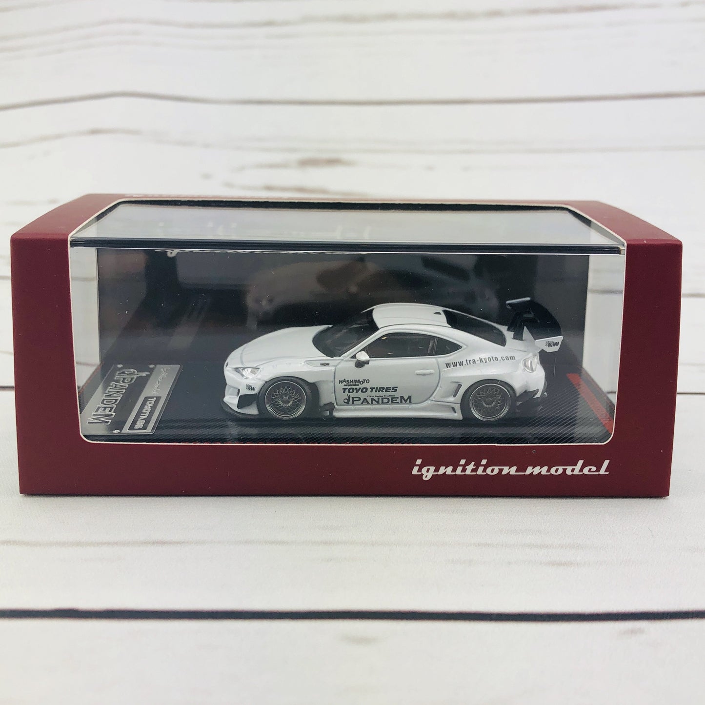 Ignition Model Pandem Toyota 86 V3 White Metallic 1750