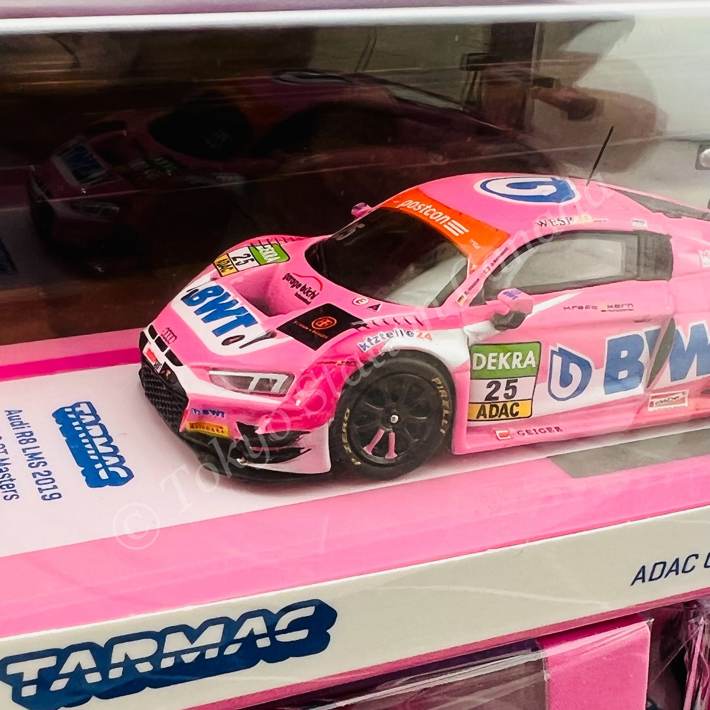 TARMAC WORKS HOBBY64 1/64 Audi R8 LMS 2019 ADAC GT Masters Hockenheimring 2019 Christopher HAASE / Jeffrey SCHMIDT T64-043-19BWT
