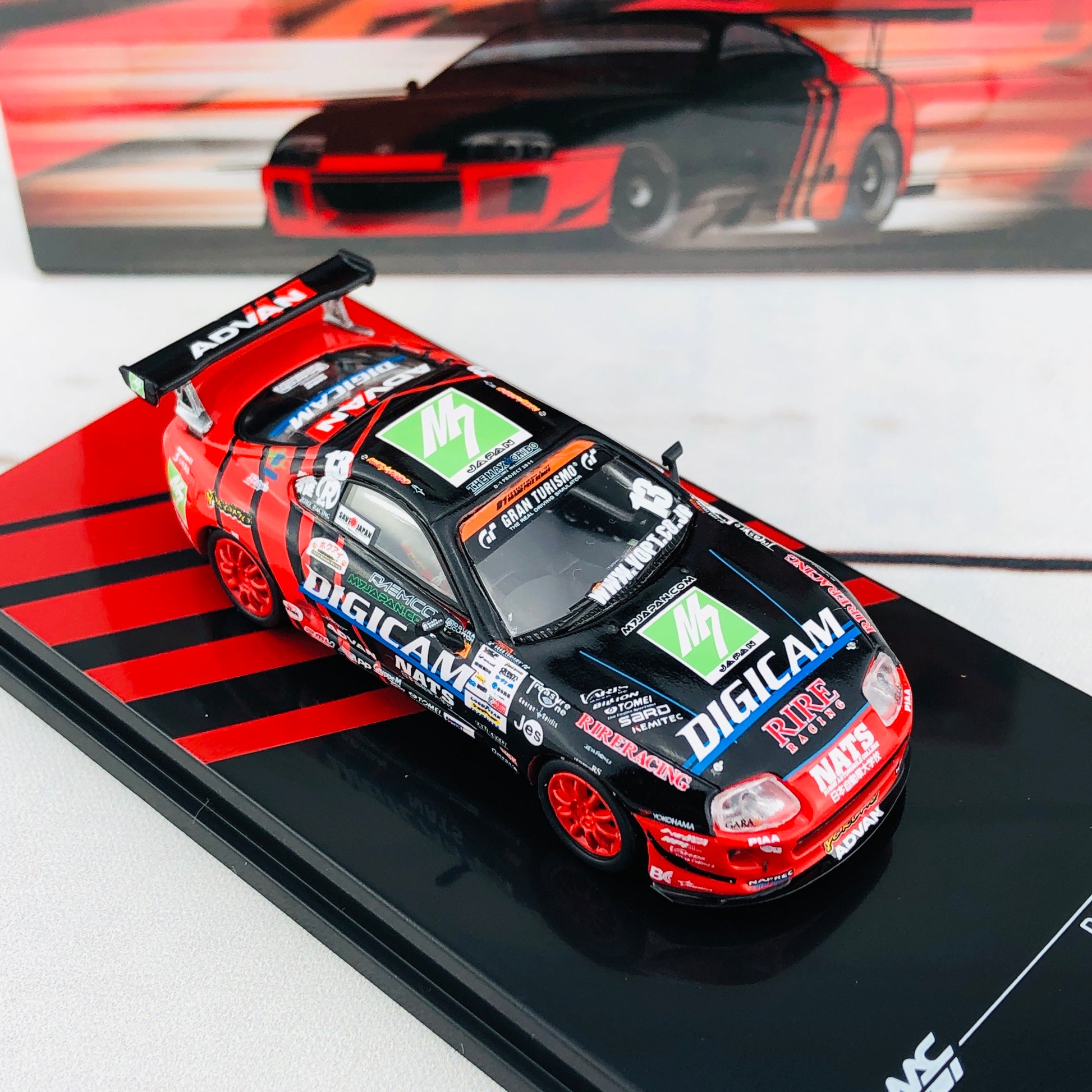 Tarmac Works 1/64 Toyota Supra D1 Grand Prix 2011 Max Orido T64-011-ADV