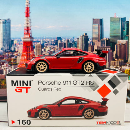 MINI GT 1/64 Porsche 911 GT2 RS Guards Red LHD Taiwan Exclusive MGT00160-L