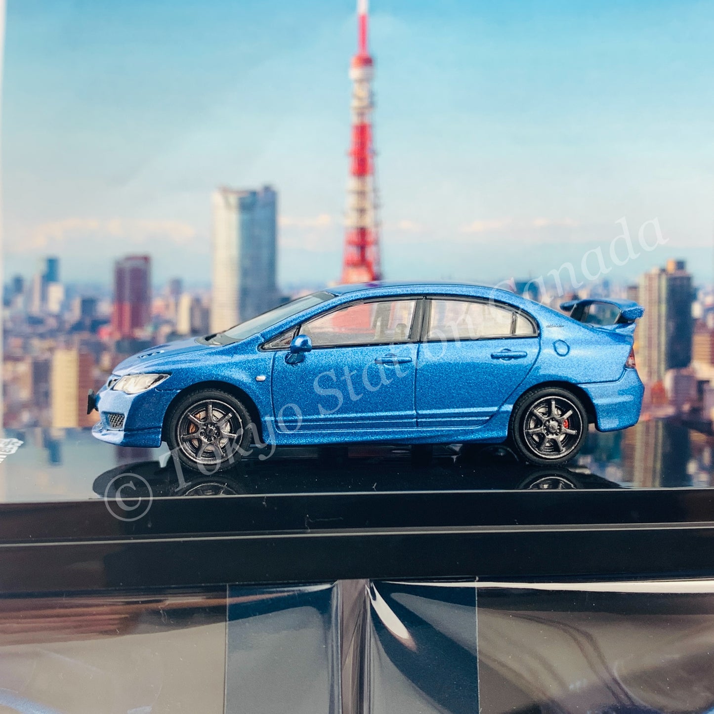 HOBBY JAPAN 1/64 Mugen Civic TYPE R (FD2) Vivid Blue HJ641003MBL