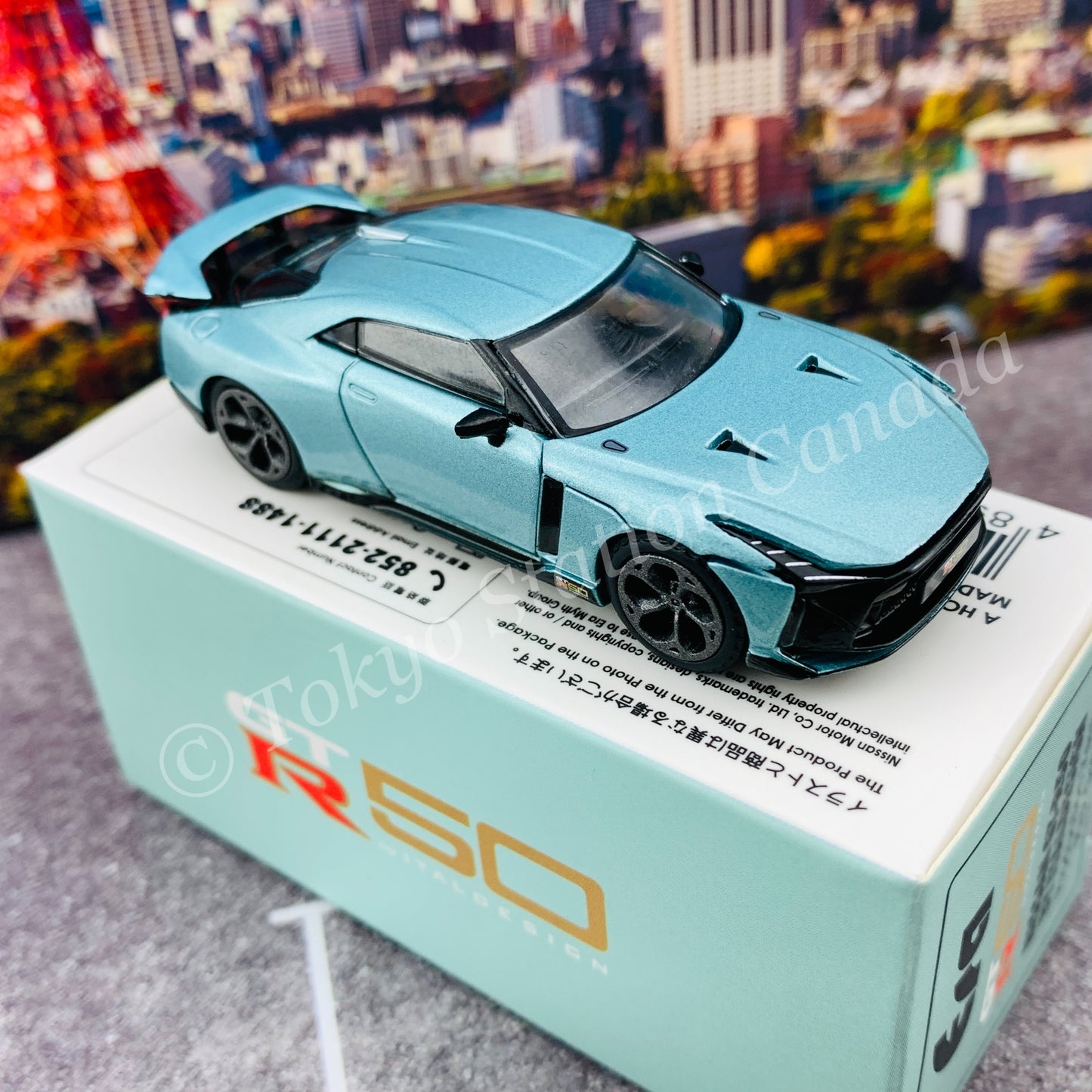 ERA CAR 1/64 SP Nissan GT-R50 By Italdesign - Production Version Pink Greenish NS21GTRSP48