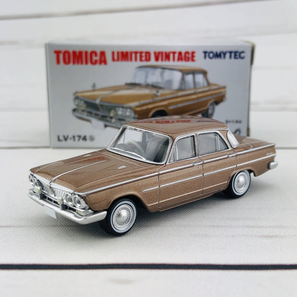 Tomica Limited Vintage 1/64 Nissan Prince Gloria Super6 (1963) Brown LV-174b