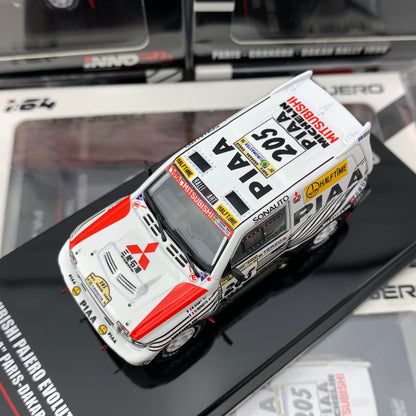 INNO64 1/64 MITSUBISHI PAJERO EVOLUTION #205 "PIAA"  Paris - Dakar 1998  IN64-EVOP-PIAA98