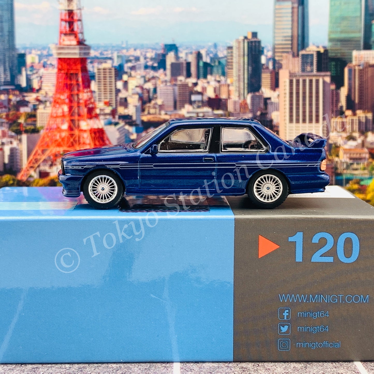 MINI GT 1/64 BMW M3 (E30) ALPINA B6 3.5S  Alpina Blue LHD MGT00120-L