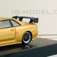 Ignition Model 1/64 Nismo R34 GTR Z-tune Gold 1875