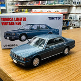 TOMYTEC Tomica Limited Vintage Neo 1/64 Nissan Cedric V30 Twin Cam Gran Turismo SV (Grayish Blue) 1991 LV-N265b
