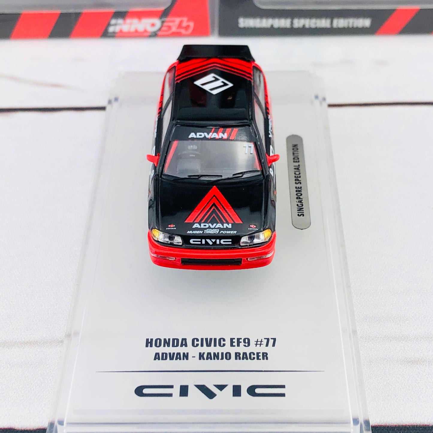 INNO HONDA CIVIC EF9 #77 Advan - Kanjo Racer (Singapore Special Edition) IN64-EF9-ADSGS