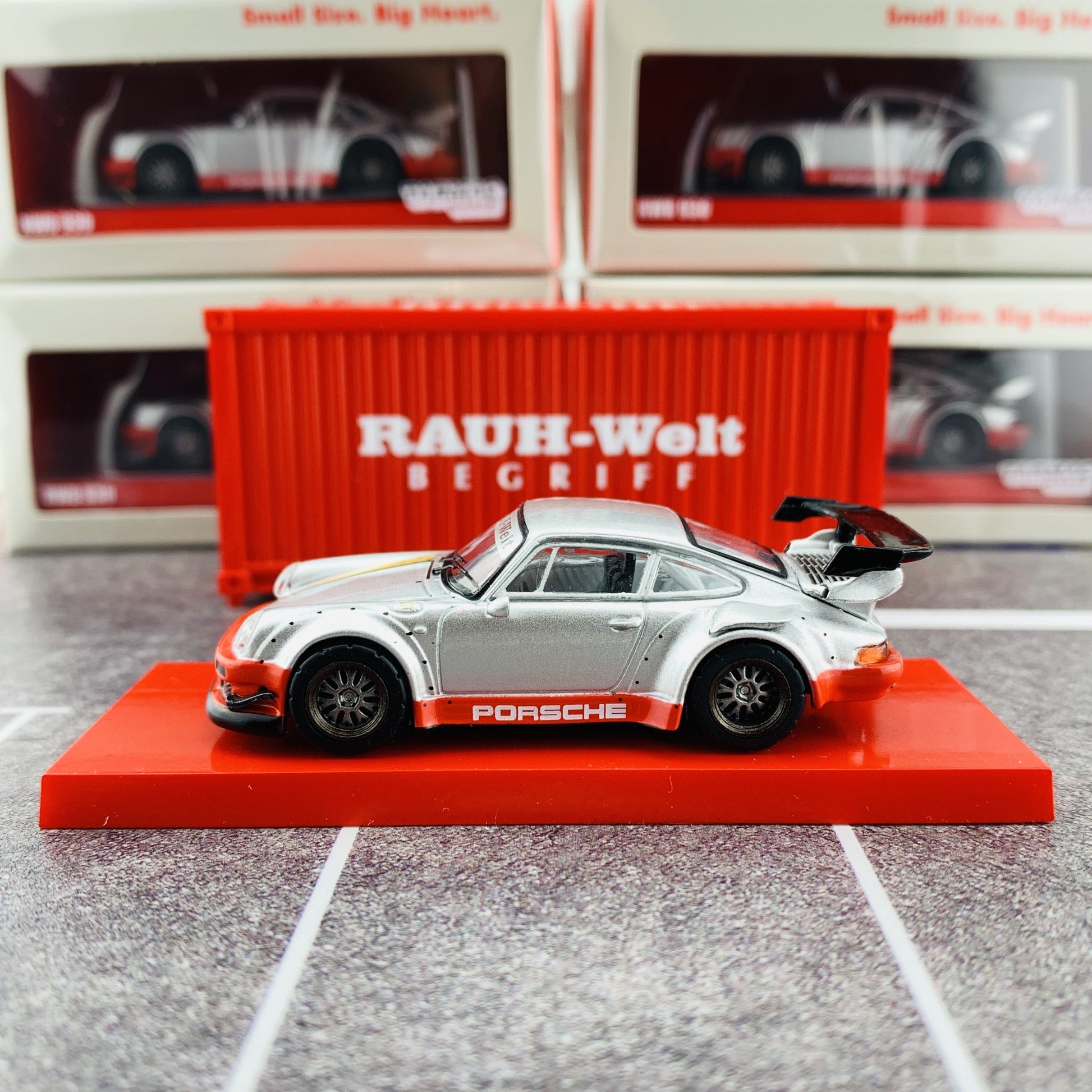 Tarmac Works 1/64 RWB 930 China Special Edition with Container T64-015-CN
