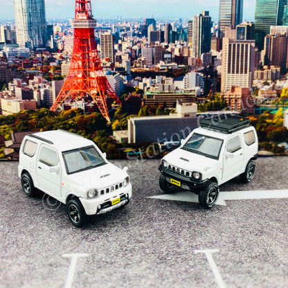 BM CREATIONS JUNIOR 1/64 Suzuki Jimny JB23 WHITE RHD (With Offroad Package) 64B0069