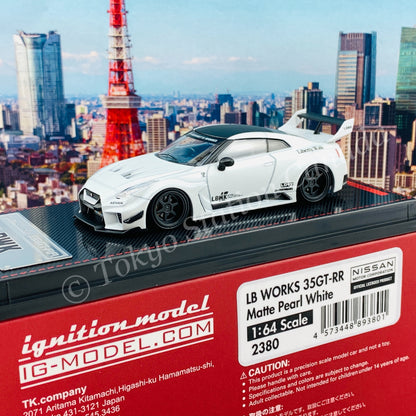 Ignition Model 1/64 LB-Silhouette WORKS GT Nissan 35GT-RR Matte Pearl White IG2380