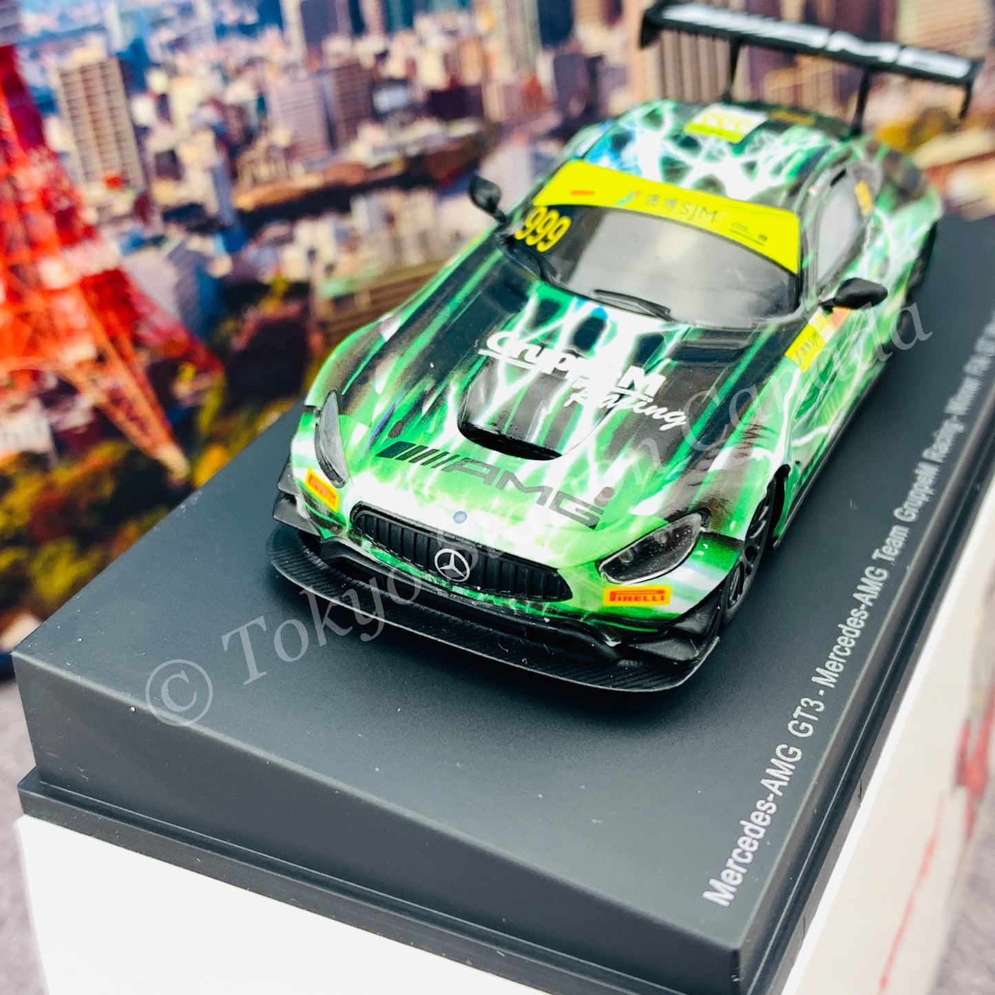 Sparky 1/64 MERCEDES-AMG GT3 NO.999 MERCEDES-AMG TEAM GRUPPEM RACING WINNER FIA GT WORLD CUP MACAU 2019 RAFFAELE MARCIELLO Y165