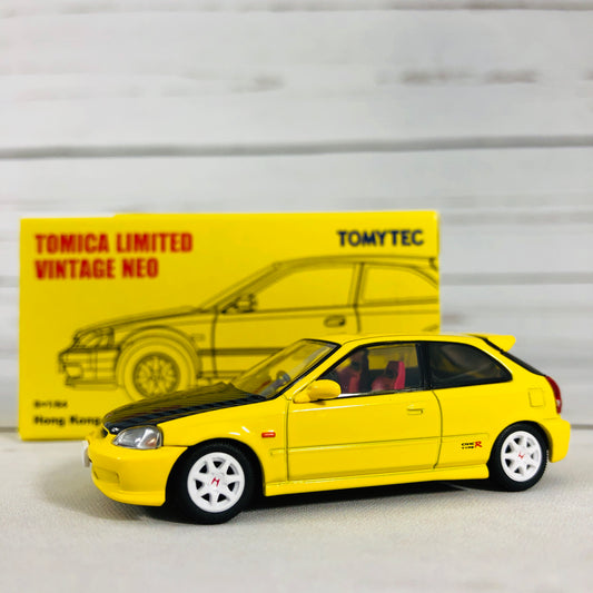Tomica Limited Vintage Tomytec Hong Kong Edition Honda Civic Type R Yellow