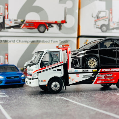 Tiny City 163 - HINO 300 Flatbed Tow Truck 日野300 韋川平板拖車
