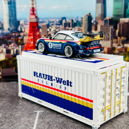 TARMAC WORKS HOBBY64 1/64 RWB 964 Waikato With Container T64-037-WKT