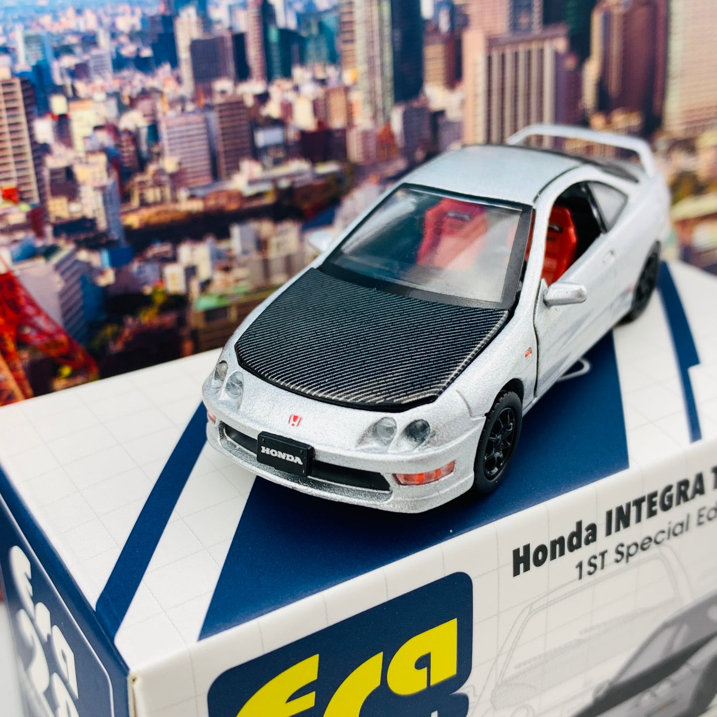 ERA CAR 28 1/64 Honda Integra Type-R DC2 Silver 1ST Special Edition HA20DC2RF28