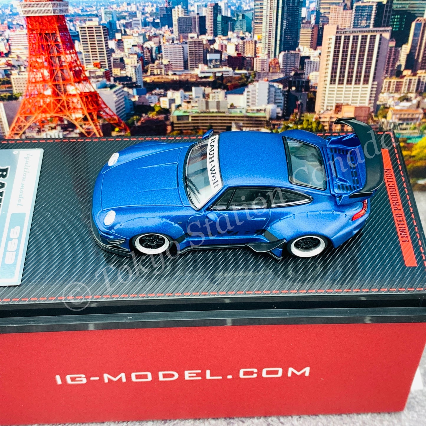 Ignition Model 1/64 RWB 993 Matte Blue Metallic IG2150