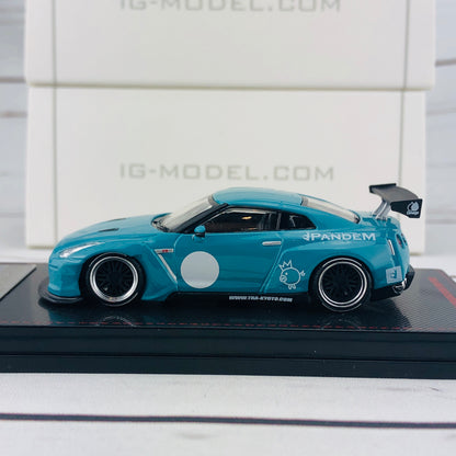 Ignition Model 1/64 Pandem R35 GTR Turquoise Blue 1401